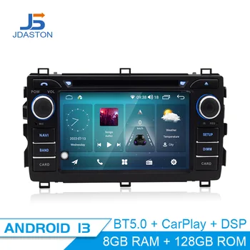 Jdaston Android 13 Auto Lettore Multimediale Per Toyota Auris 2013 2014 2015 Auto Radio GPS di Navigazione Video GPS Stereo 8GB Carplay