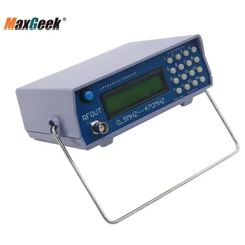 Maxgeek 0.5 Mhz-470Mhz Generatore di Segnale RF Meter Tester per FM Radio Walkie-Talkie di Debug
